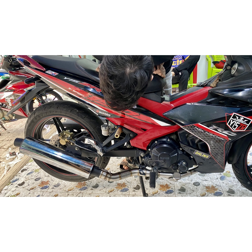 Pô CBR Redleo Boss + cổ R8 racing