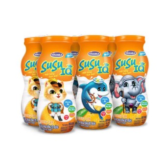 SỮA CHUA UỐNG SUSU IQ HƯƠNG CAM - LỐC 6 CHAI MÀNG NHÔM 80ML