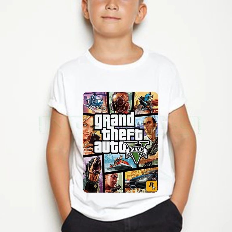 Áo thun Gta 5 tay ngắn