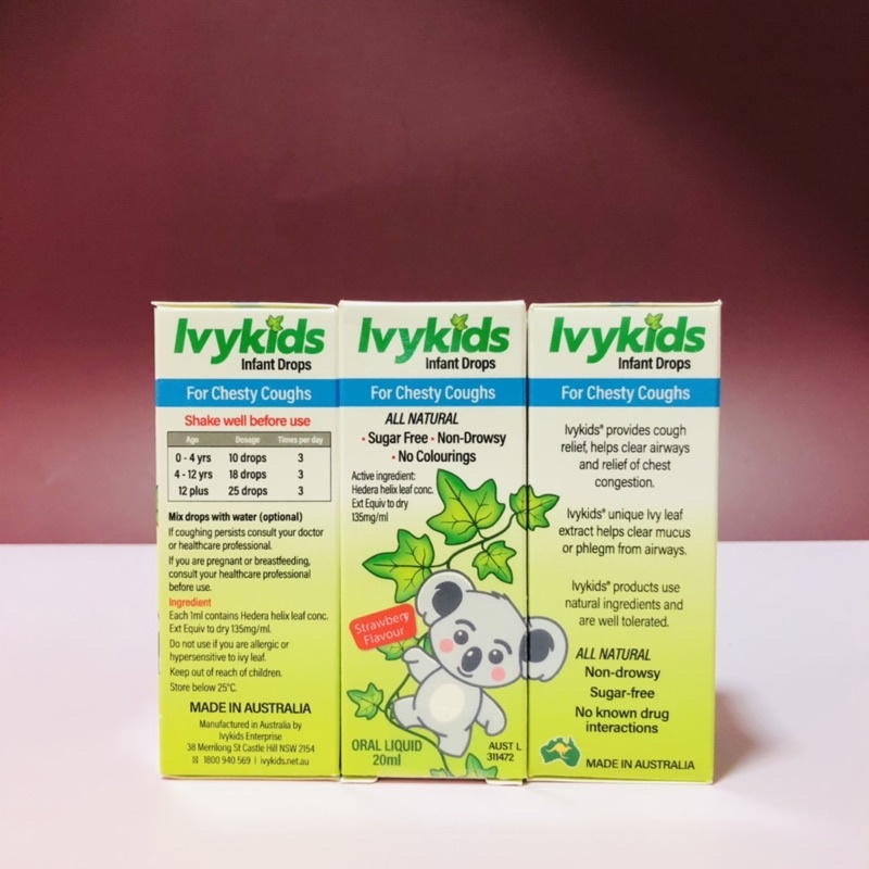 Siro ho Ivy Kids Úc 20ml