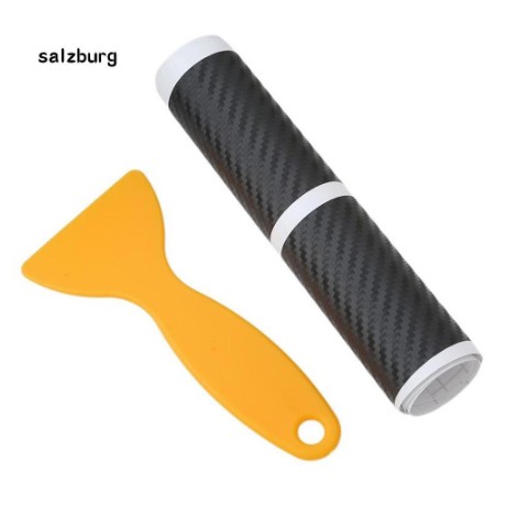 Decal tem Miếng dán 3D carbon cacbon trang trí chống trầy chân cửa xe hơi ô tô cabon
