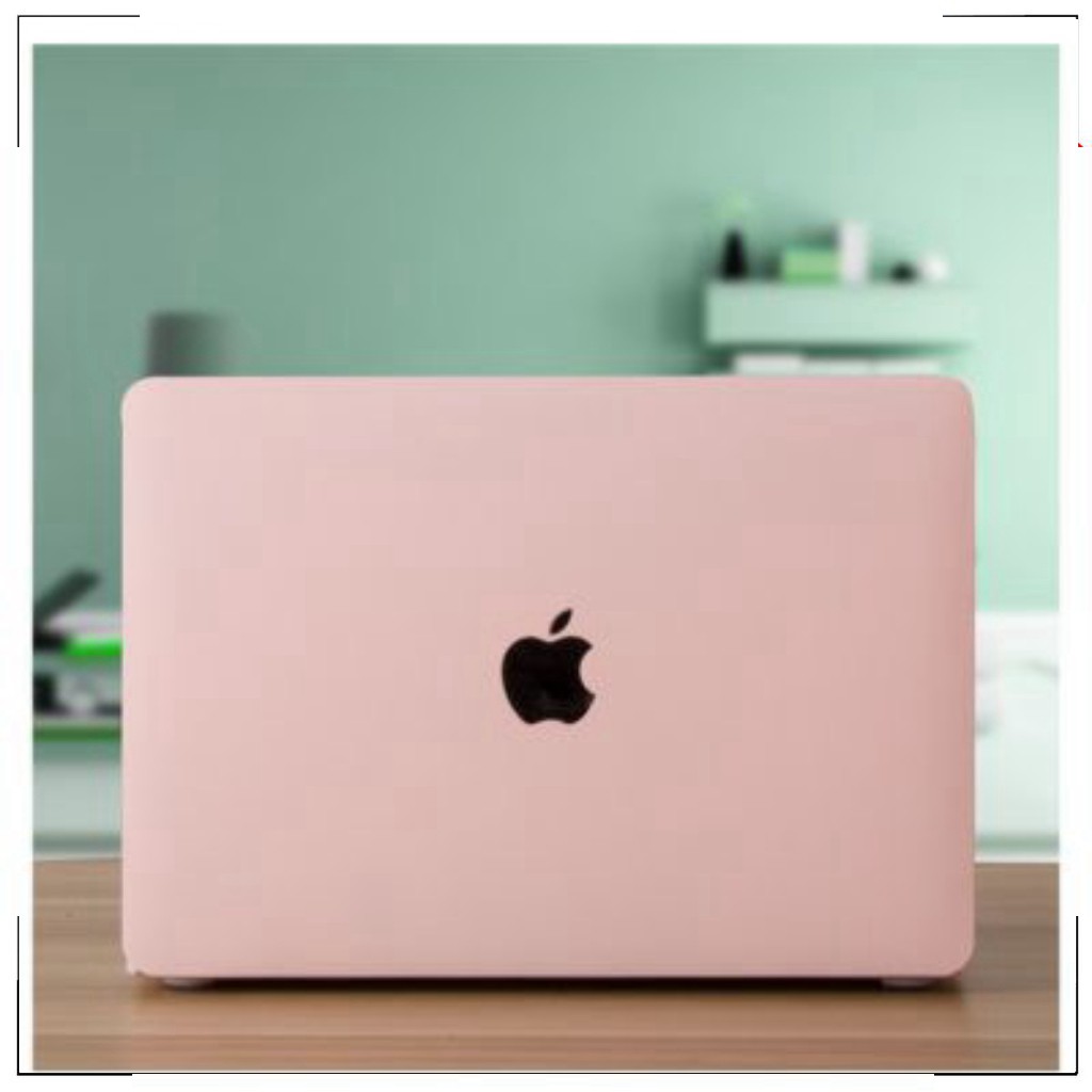 HOT -  Combo ốp +phủ phím Macbook Air 13"(2018-2020 ) màu hồng pastel và đỏ booc đô(Tặng kèm nút chống bụi và bộ chống g