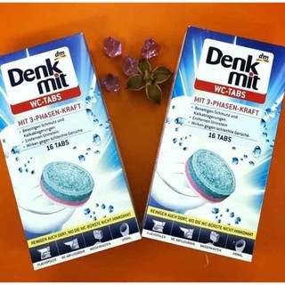 Viên tẩy và làm sạch bồn cầu Denkmit hộp 16v