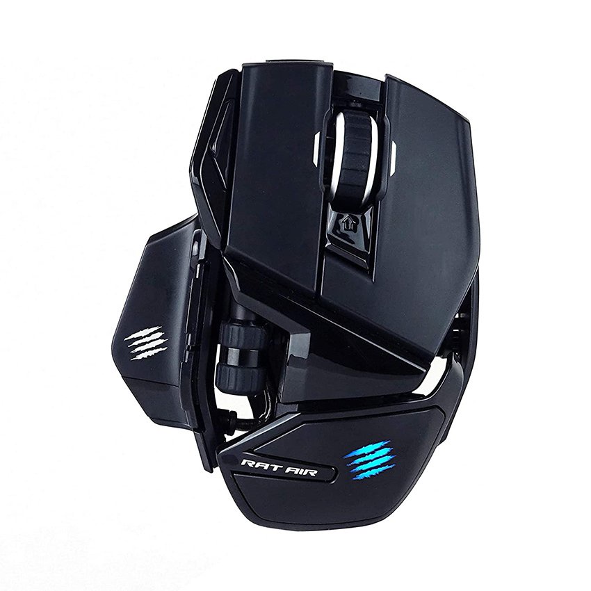 Chuột không dây máy tính chơi game gaming loại Madcatz R A T Air Wireless kết nối bluetooth màu đen cực ngầu hiện đại