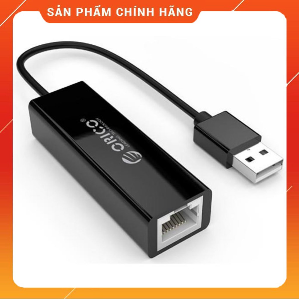 Bộ chuyển USB 2.0 sang cổng LAN ORICO UTJ-U2 - Hàng phân phối chính hãng