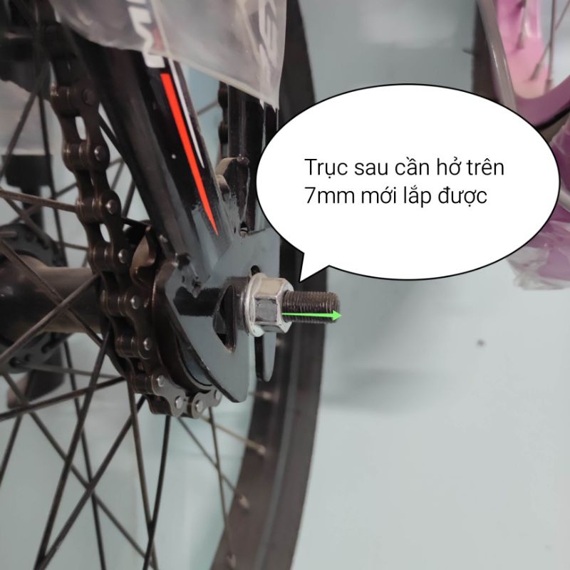 [Mã LIFEAU5SALE giảm 20k đơn 50k] Gác chân xe đạp hợp kim nhôm (2 chiếc)