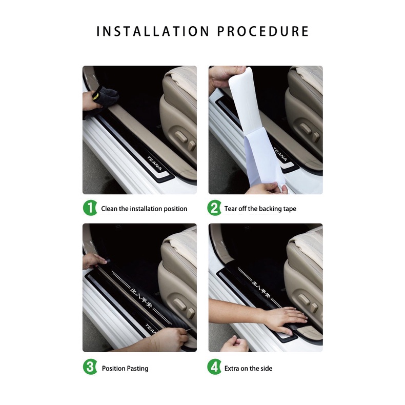 Sticker Sợi Carbon Dán Cửa Xe Hơi BMW E46 E39 E60 E90 F10 F30 G20 G30 F48 F15 F25 G01 G05