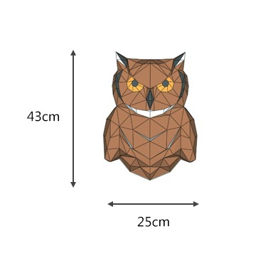 Mô hình 3d DIY tự ghép hình con cú 🦉