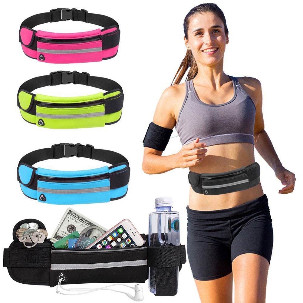 Túi đeo hông chạy bộ nam/nữ tiện ích, chật liệu neoprene chống thắm