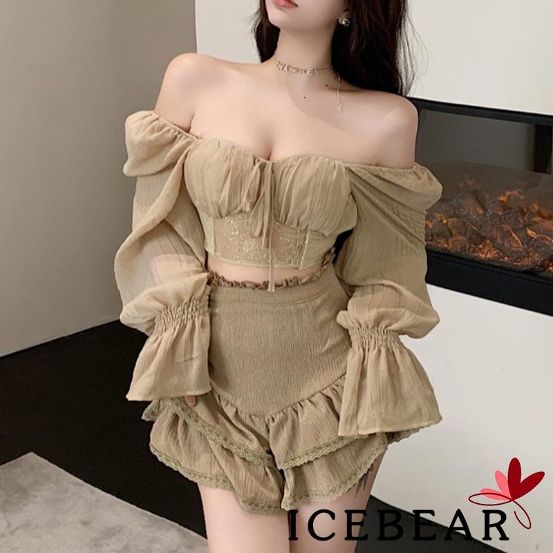 Áo croptop tay dài màu sắc độc đáo cho nữ