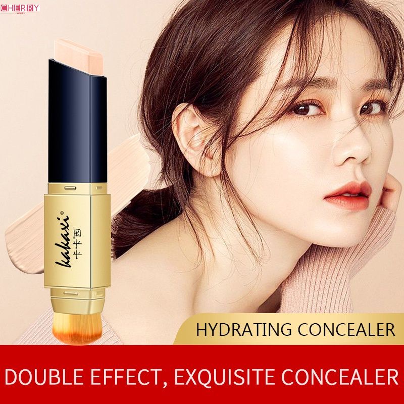 Kakashi hai mặt che khuyết điểm với bàn chải Nền Tảng Trọng Lượng Nhẹ Matte Kem Che Khuyết Điểm Không-Làm Khô Dài-Kéo Dài màu Không Thấm Nước-thay đổi giữ ẩm kem che khuyết điểm thanh
