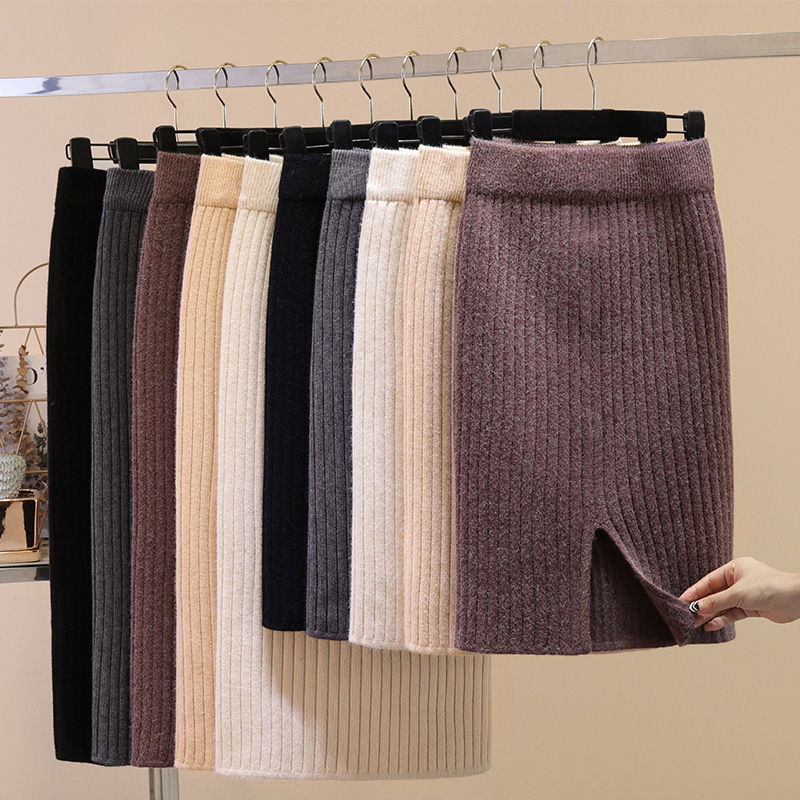 Chân Váy Len Dài Màu Đen Xẻ Tà Size Lớn 3xl Thời Trang 2020 Cho Nữ | BigBuy360 - bigbuy360.vn