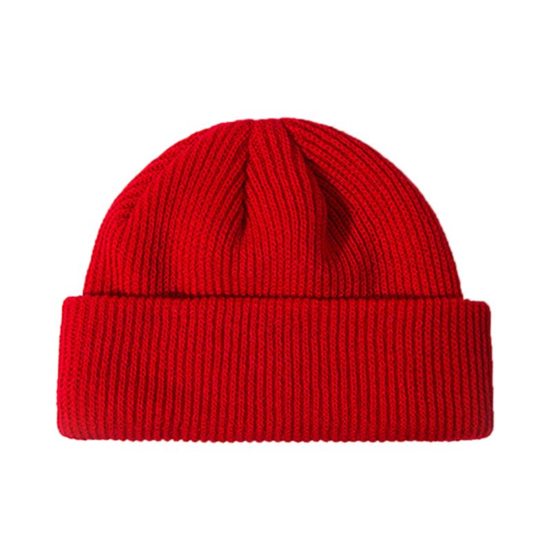 Mũ beanie Dệt Kim Màu Trơn Phong Cách Cổ Điển Thời Trang Mùa Đông Cho Nam Và Nữ 6 Màu Sắc