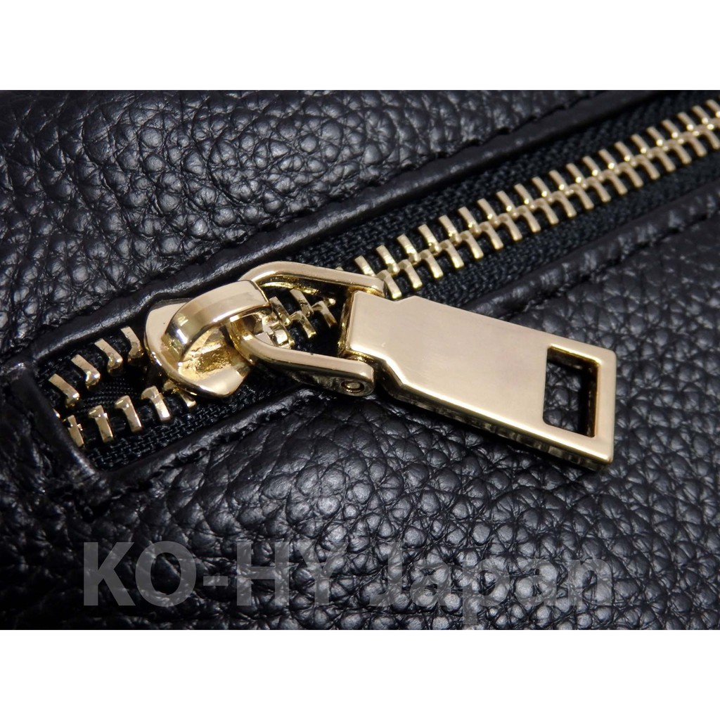 Ba lô thời trang nữ No brand Cowhide backpack-black