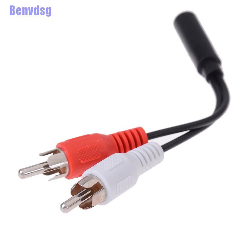 Cáp Chuyển Đổi Âm Thanh 2 Trong 1 Từ 3.5mm Sang 2rca Chuyên Dụng