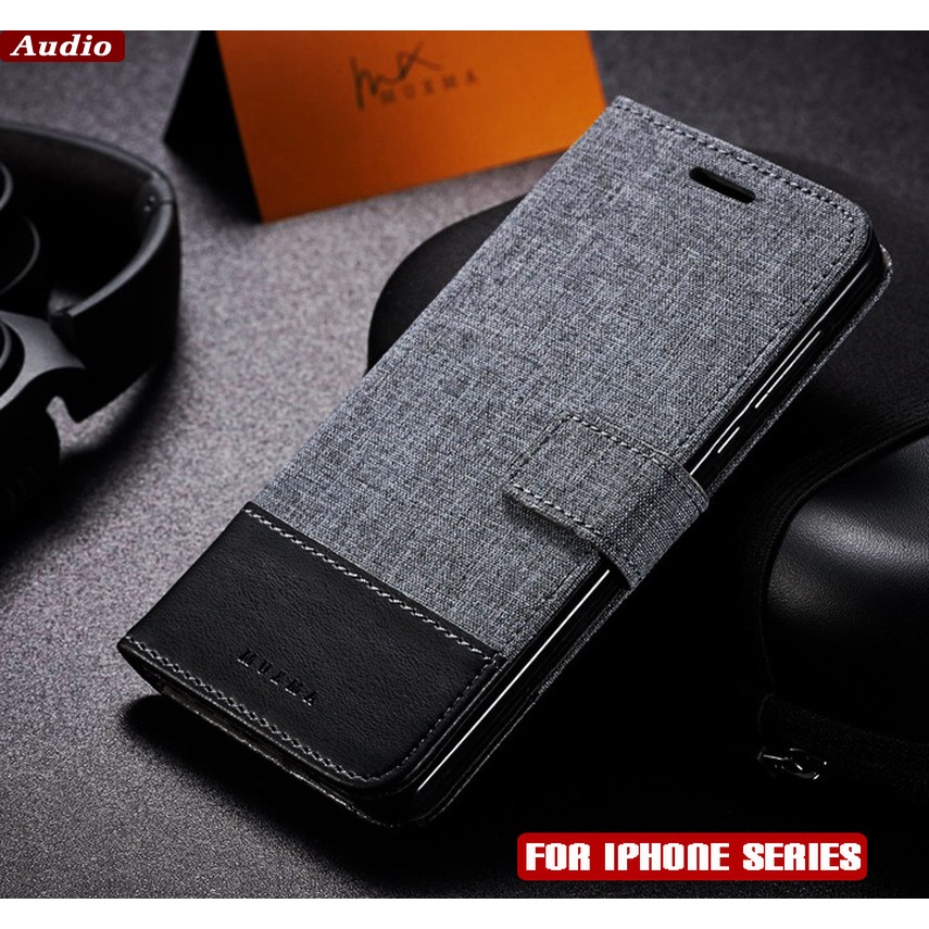 Ốp điện thoại bọc da kèm ví cho iPhone 5 5s 5se 6 6s 7 8 Plus X XR XS MAX 7Plus 8Plus 11 Pro