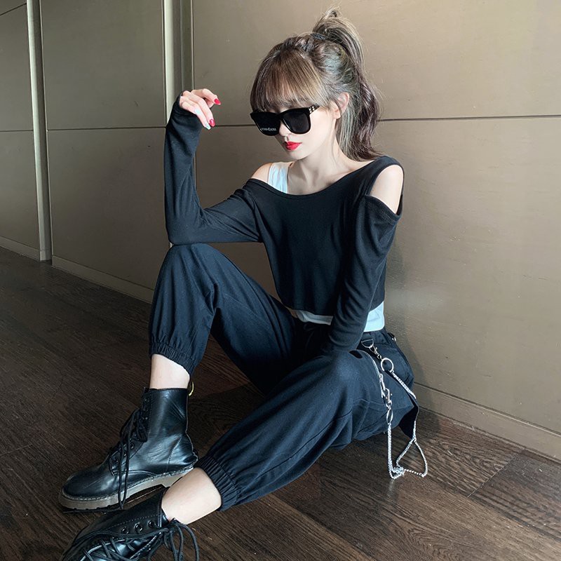 Quần jogger kaki ulzzang rách gối ống rộng dáng suông thời trang nam nữ siêu hàn quốc_ranstore