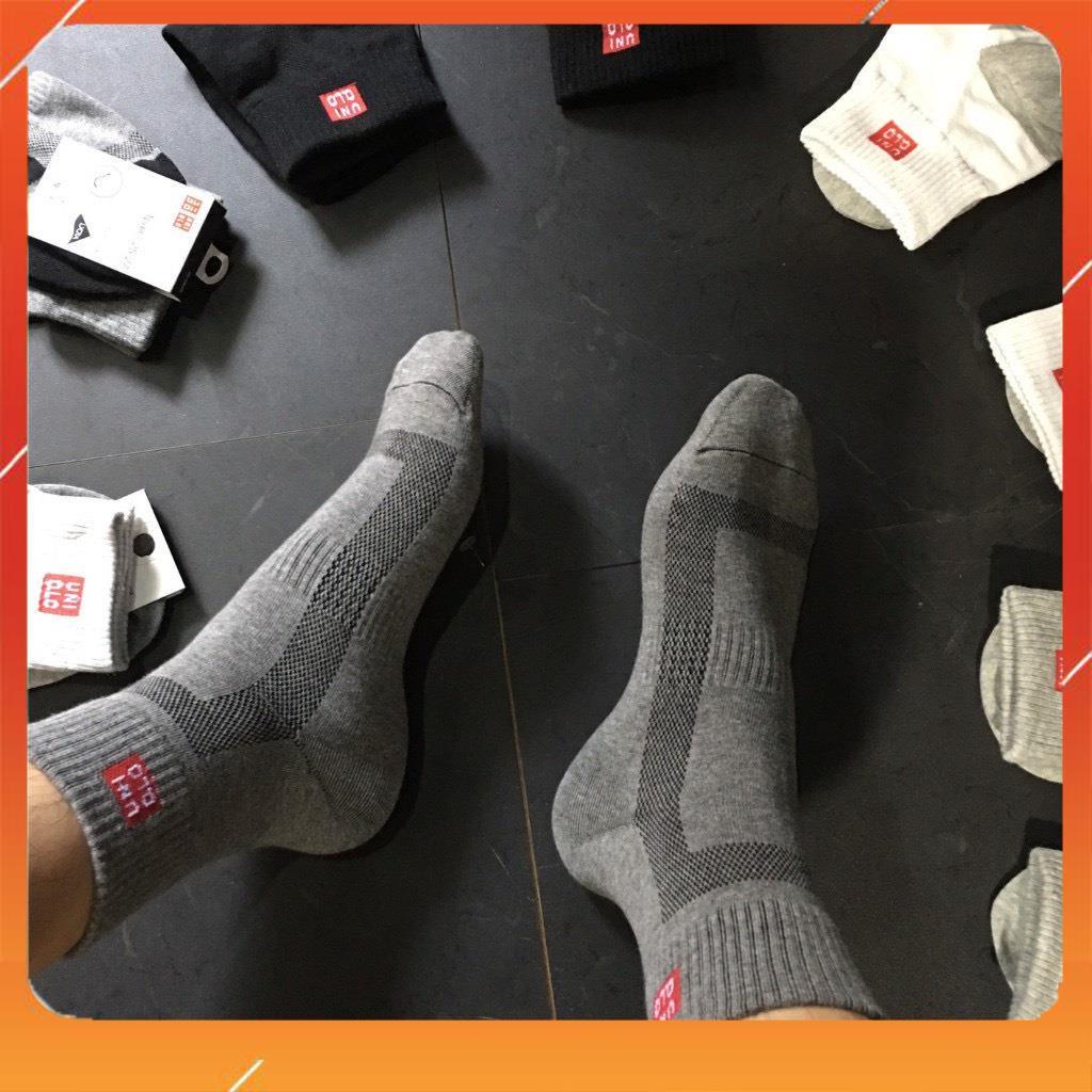 Set 10 đôi tất nam cổ cao Uni hàng xuất Nhật cao cấp nhiều màu