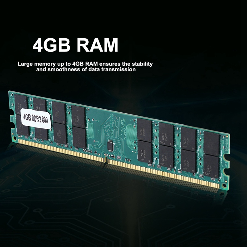 AMD Thẻ Nhớ Ram Pc Dimm 240 Chấu 4gb 4g Ddr2 800mhz Cho Máy Tính