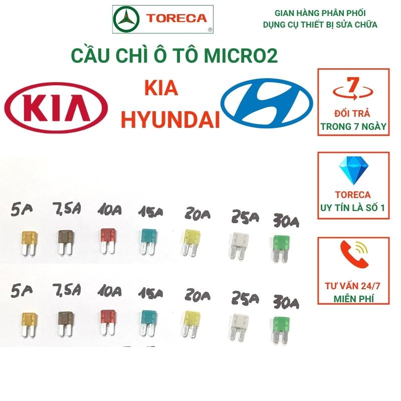 Cầu chì ô tô Micro2 nhỏ sử dụng cho xe KIA HYUNDAI