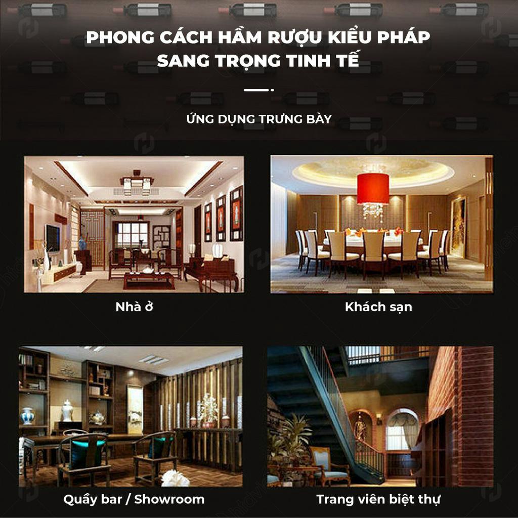 Giá treo chai rượu vang trưng bày | Kệ rượu treo tường D20S10CM