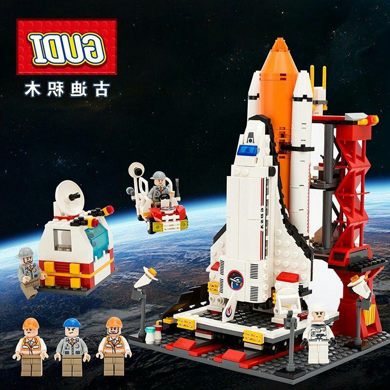 Bộ lắp ghép Lego Tàu Vũ Trụ Không Gian 679 chi tiết siêu nét đẹp, khơi sáng tạo cho bé (Hộp xanh Gudi chuẩn xịn)