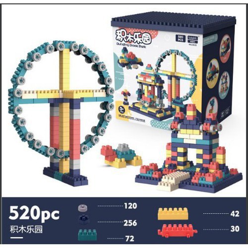 Bộ lắp ráp Lego giá rẻ FreeshipLego mobile Xếp Hình Nhật Bản, Lego city Hộp 520 Chi Tiết Cho Bé