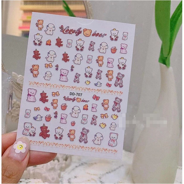 STICKER MÃ GẤU ĐÁNG YÊU
