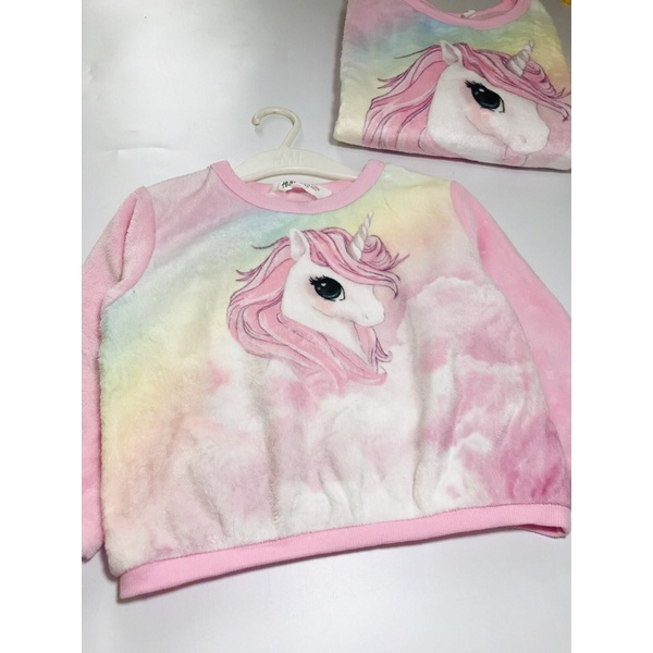 Áo unicorn hồng bé gái