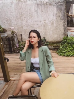 ÁO BLAZER XANH MINT