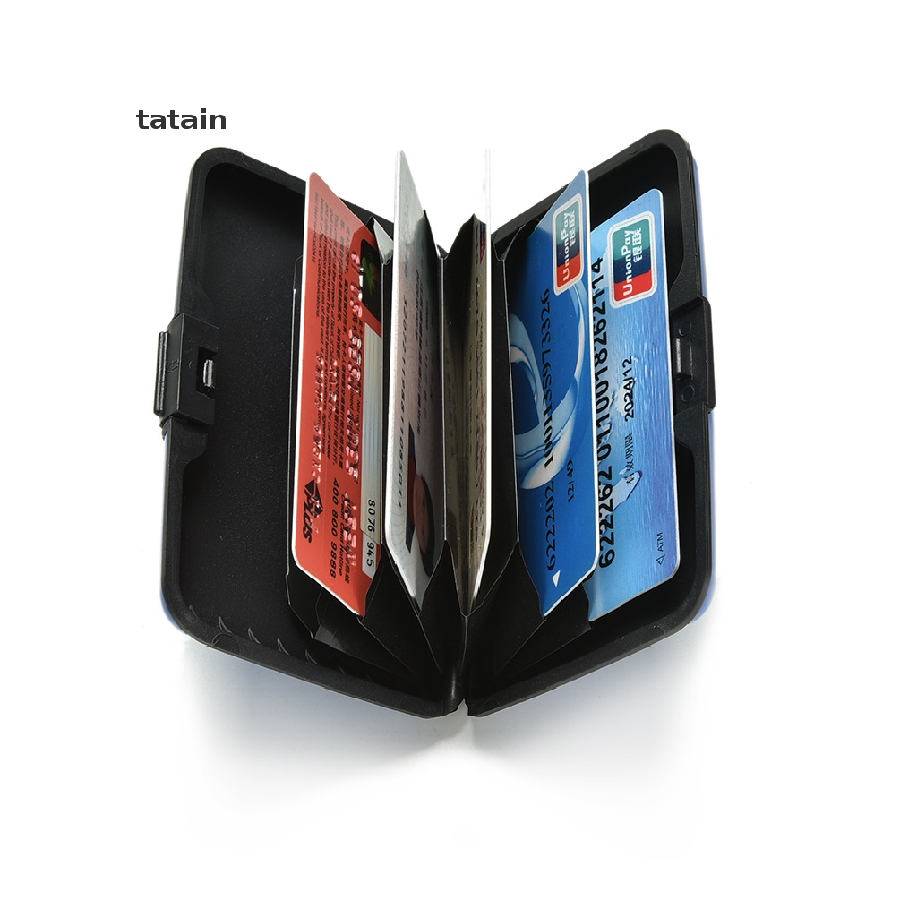 [TAT] Blocking Hard Case Wallet Credit Card Anti-RFID Scanning Protect Holder CVX