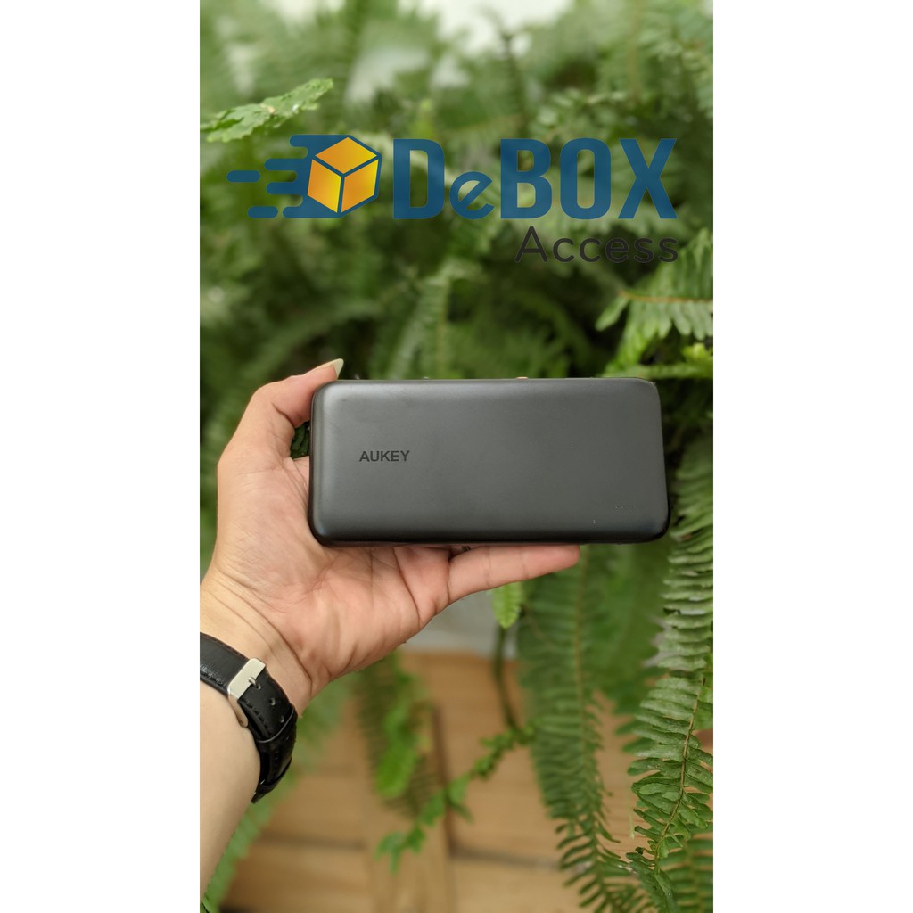 【Giao hàng nhanh】Sạc Dự Phòng Siêu Mỏng 10.000 mAh Aukey PB-N73 Sạc Nhanh Type C 15W, 2 Cổng USB-A - Chính hãng