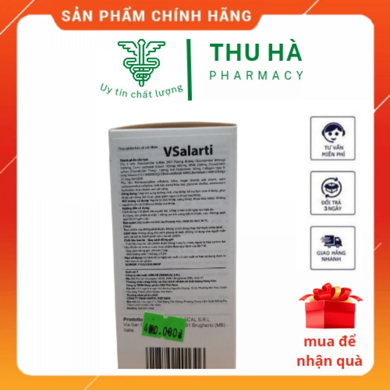 Viên uống bổ khớp glucosamin VSalarti 1500mg của italy