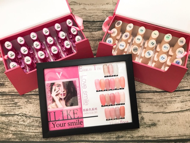 Sơn gel thạch vinimay ( 1 set 18 chai ) tặng bảng mẫu