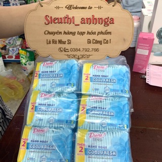 Băng Vệ Sinh Hàng Ngày Diana Cool Fresh Bịch 6 Gói