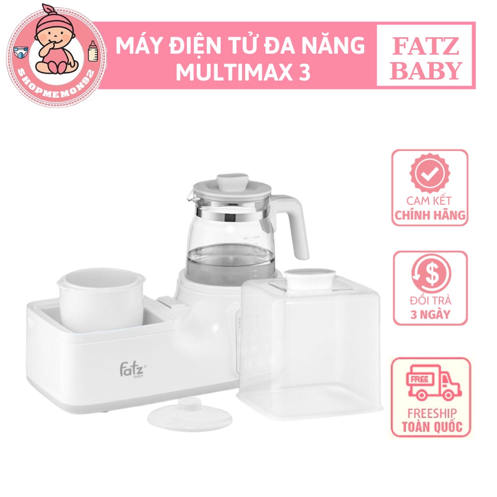 Máy Tiệt Trùng Bình Sữa, Sấy Khô, Hâm Sữa, 11 Chế Độ Đa Năng FATZBABY MULTIMAX 3 FB9322SJ