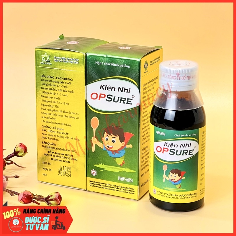 Siro Kiện Nhi OP SURE Giúp trẻ ăn ngon Hết mồ hôi trộm Chai 90ml - Minpharmacy