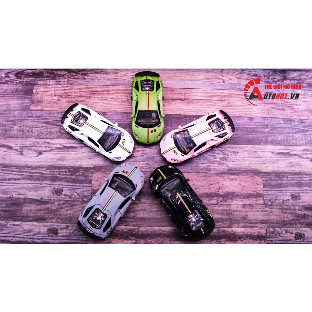 Mô hình xe Lamborghini Aventador LP780-4 SVJ tỉ lệ 1:32 Miniauto OT307