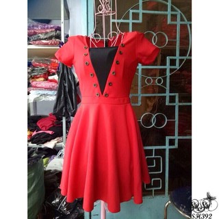 Susu Shop - Đầm phối nút cách điệu