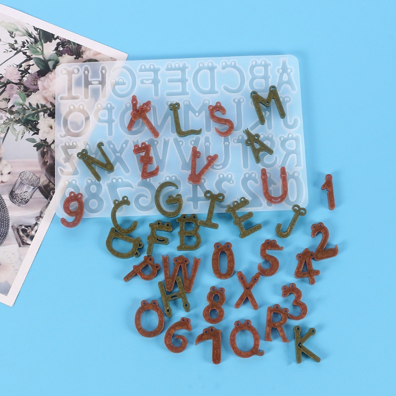 Khuôn Silicon Hình Chữ Cái / Mặt Cười / Chữ Số Hoạt Hình DIY