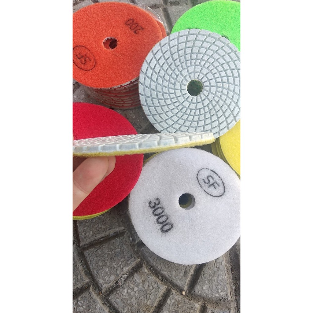 Đĩa mài đánh bóng sàn, phíp mài bóng, lá số