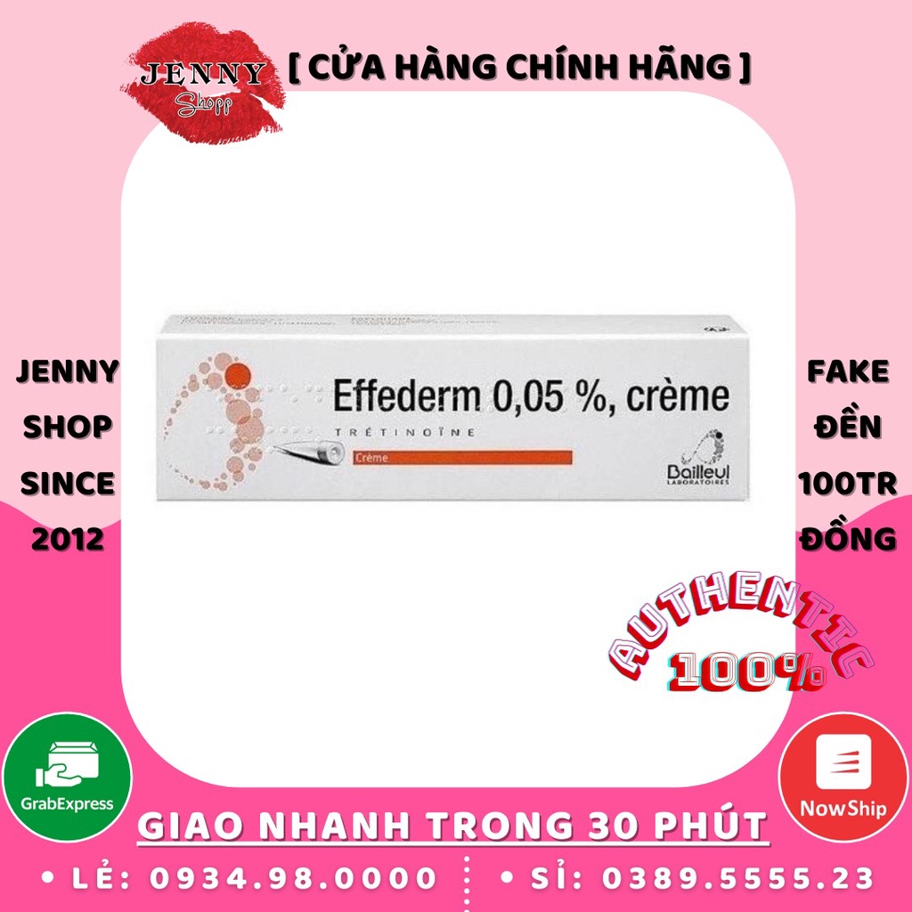 Kem Giảm Mụn Chống Lão Hóa Effederm 0,05% Creme Tretinoine