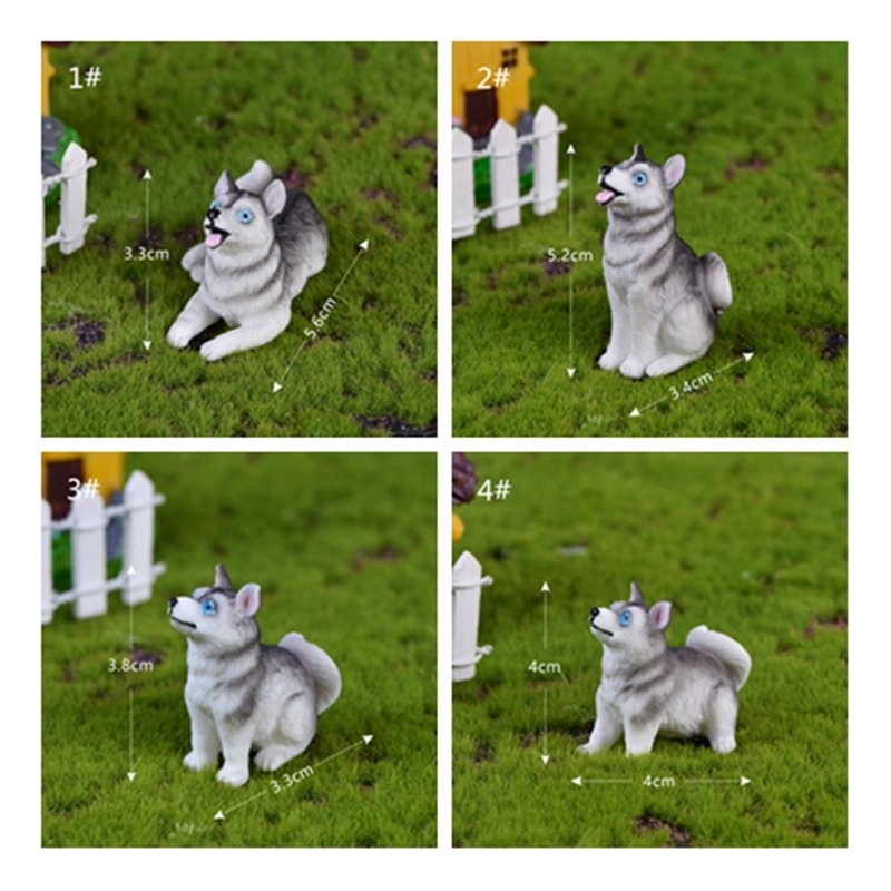 Mô hình chú cún mini trang trí sân vườn