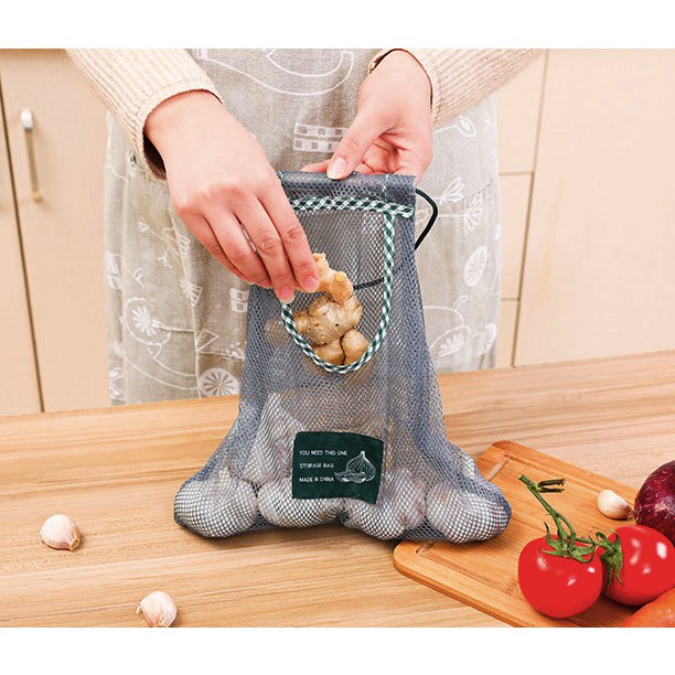 Túi Lưới Đựng Tỏi/ Vật Dụng Cá Nhân Khô Ráo Tiện Lợi H154 | BigBuy360 - bigbuy360.vn