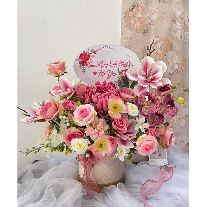 Lẵng hoa chúc mừng sinh nhật, lẵng hoa khai trương (ship hoả tốc)