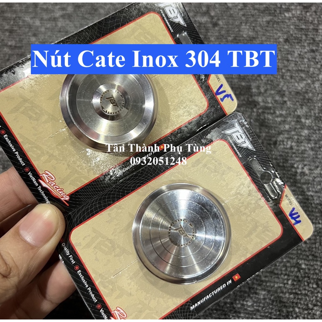 Nút Cate, nút chụp bọc sên, Nắp Cate Inox 304 TBT chính hãng mẫu V4,V5