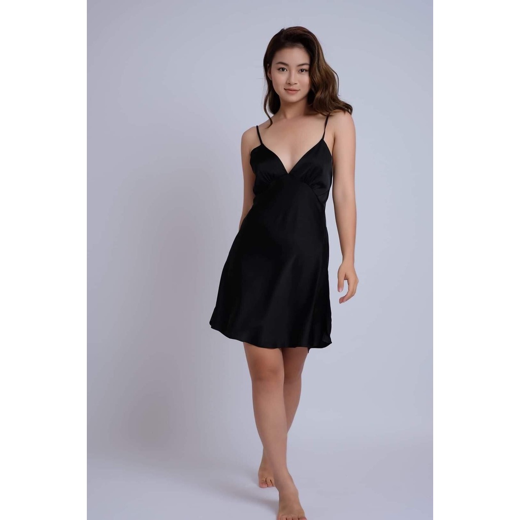 Sét áo choàng váy ngủ lụa cao cấp tặng cô dâu Hantu Sleepwear nhiều màu đủ size