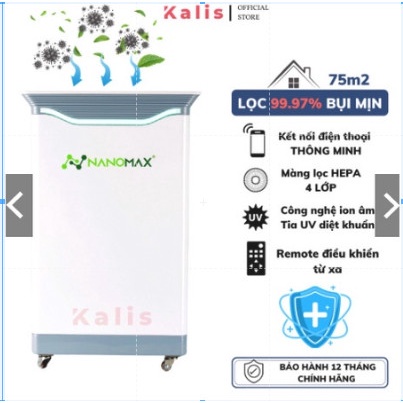 Máy Lọc Không Khí NANOMAX A-01,Bộ Lọc HEPA 4 Lớp Lọc Bụi Mịn