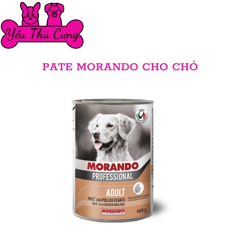 Pate cho mèo Morando, Pate cho tất cả các giống mèo lon 400gr nhiều vị-YÊU THÚ CƯNG
