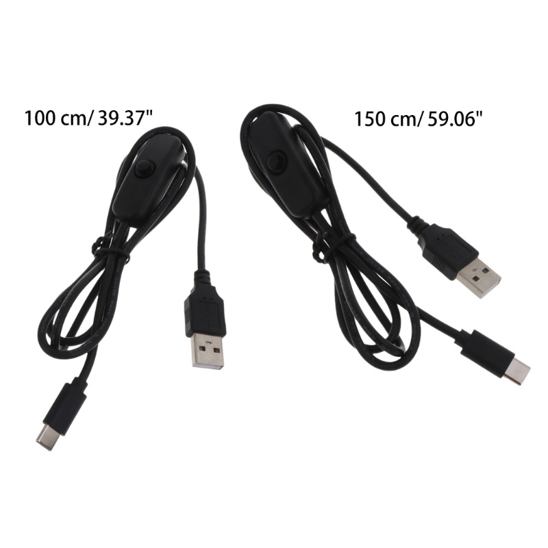 Dây Cáp Nguồn NAMA 4B Chuyển Đổi USB Type C Sang USB A Kèm Nút Bật Tắt Màu Đen